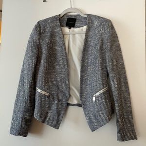 Blue structure blazer